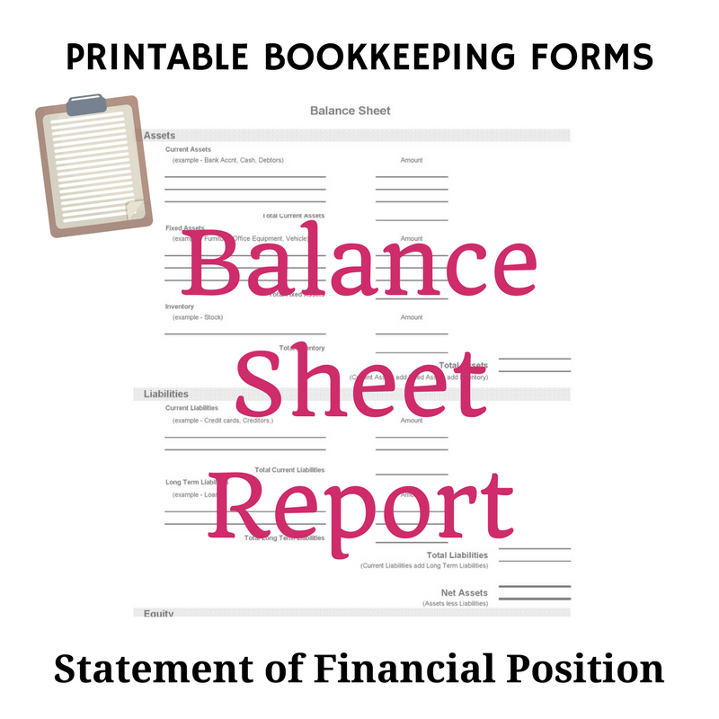 Free Bookkeeping Forms and Accounting Templates | Printable PDF