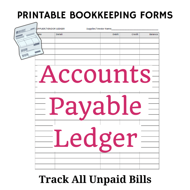 Free Bookkeeping Forms And Accounting Templates Printable PDF