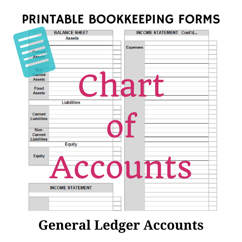printable small business bookkeeping template