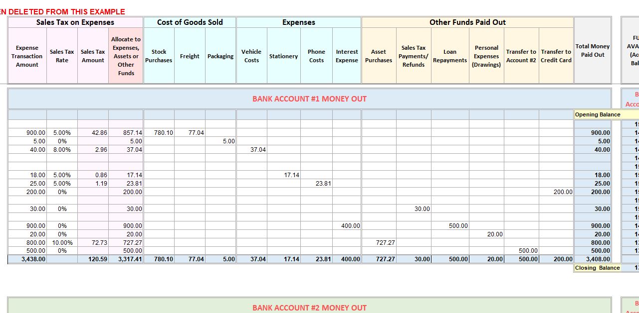 t accounts excel template