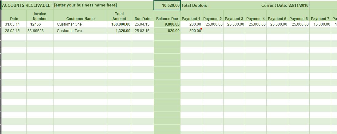 How To Do A Ledger In Excel Stashokcellular