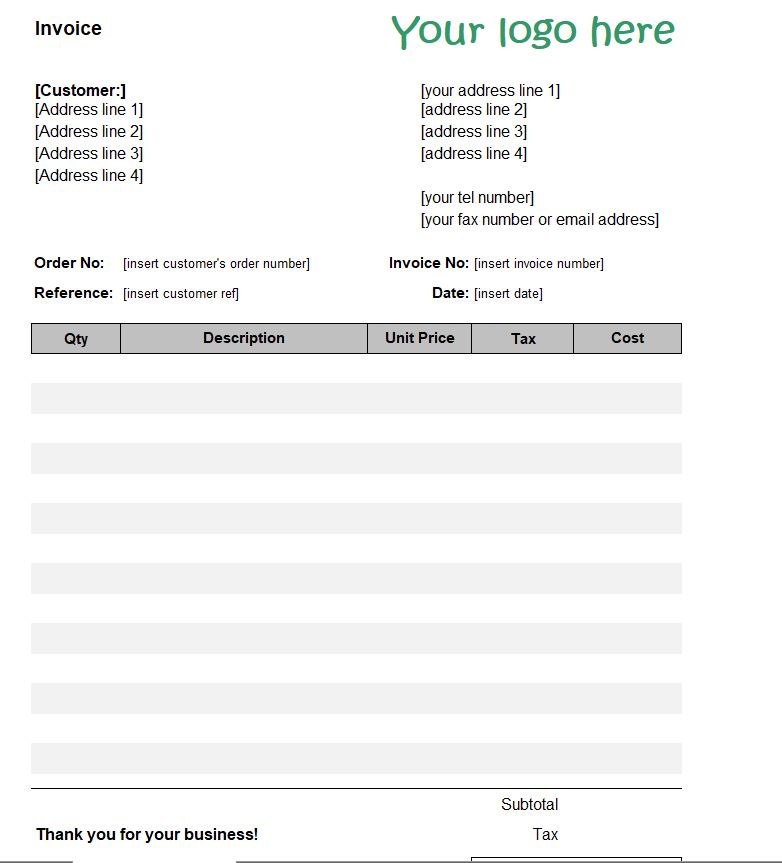 microsoft excel accounting template