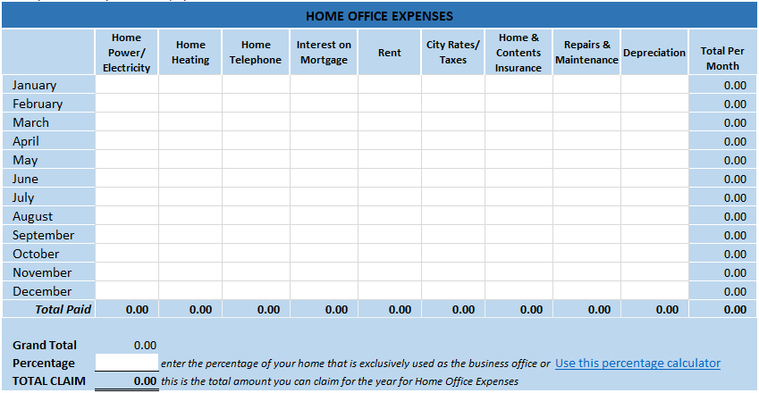 Home Office Expense Costs that Reduce Your Taxes