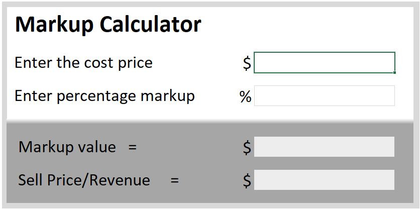 How To Calculate Markup Percene Tutorial Pics