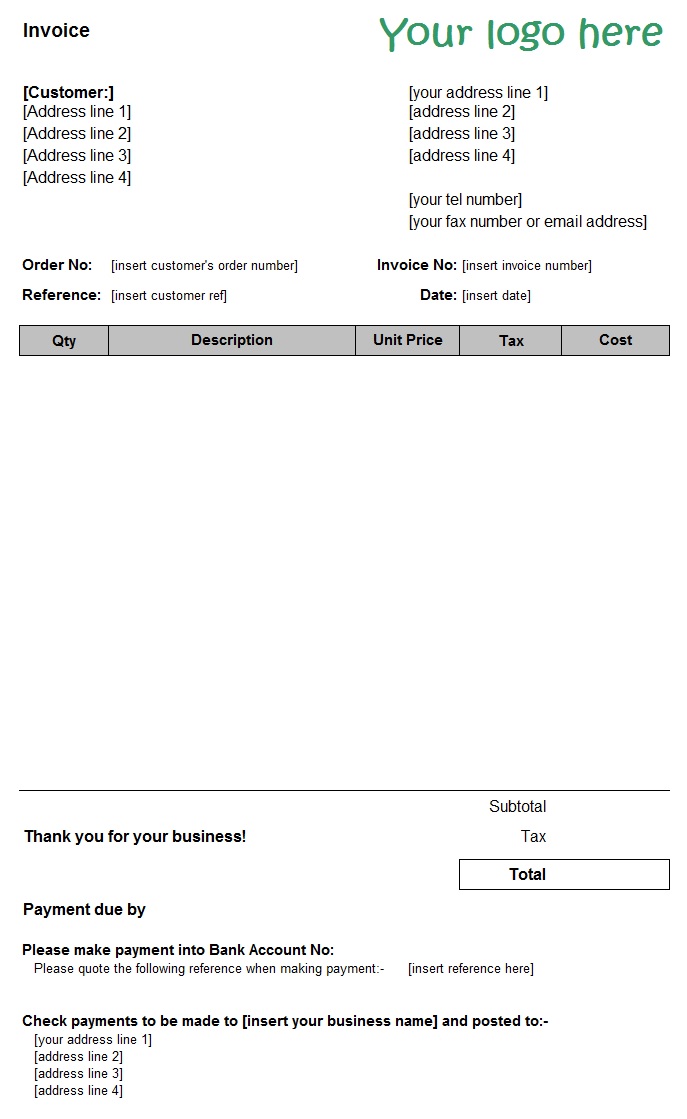 bookkeeping invoice template 9 Outrageous Ideas For Your ibrizz com